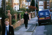 British Gas van parked on quiet residential street