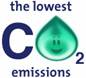 Image showing that British Gas has the lowest CO<sub>2</sub > emissions of any major supplier.