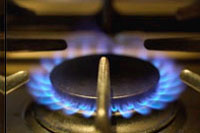 Image of a gas hob