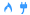 gas flame and electric plug icons