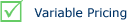 Variable Pricing