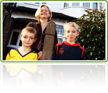 image of a family on a British Gas Green Street