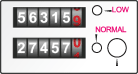Two rate digital meter
