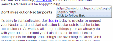 Image showing how you can recognise a genuine email sent by British Gas