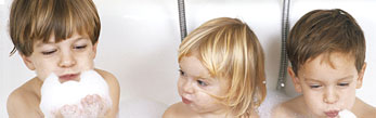 Image of children in bath