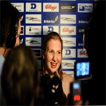 Rebecca Adlington at the British Gas Swimming Championships at Ponds Forge on March 29, 2010 in Sheffield, England.