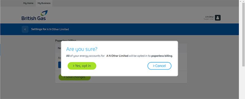When you see the pop message 'Are you sure?', select 'Yes - opt in'